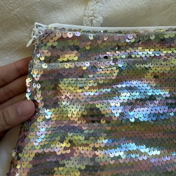 Urban Outfitters UO Rainbow Sequin Mini Skirt Size M - Picture 10 of 10